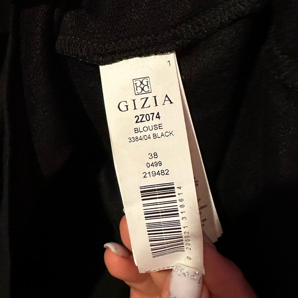 Brand New! GIZIA Women’s Long Sleeve Shirt With Real Crystals Size 38 - Picture 8 of 8